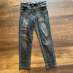 AGOLDE‎ Sophie Crop womens size 31 distressed washed black made in USA